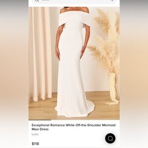 Lulus mermaid wedding dress NWT